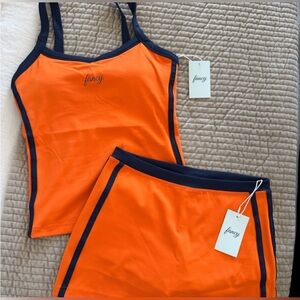 Women's Orange fancy Set